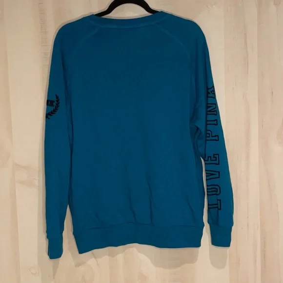 PINK Victoria’s Secret Teal Crewneck Sweatshirt - Picture 6 of 9